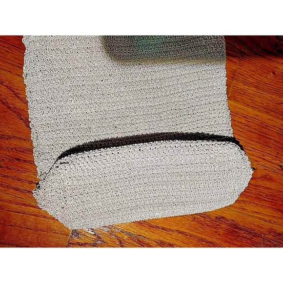 Carlo D'Santi Womens Purse Tan Crochet - Picture 5 of 5